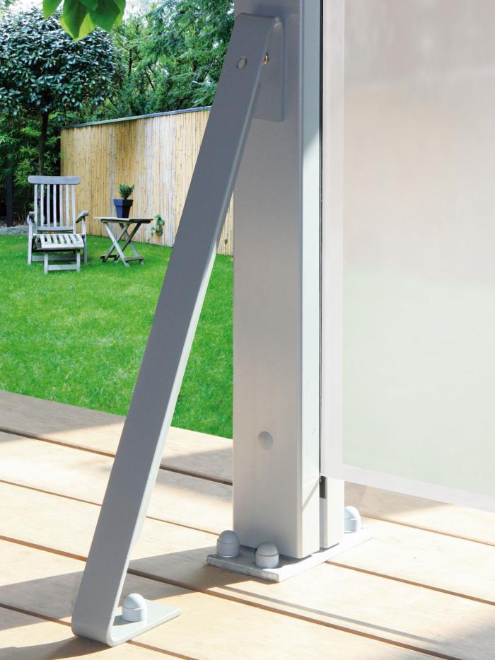 System Sturmanker silber 2343 | Zaunbeschläge | MESEM.de