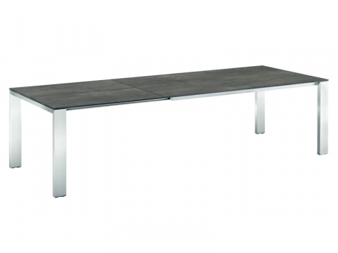 Niehoff Newport Tisch verlängerbar 100x180cm, HPL Granit-Design
