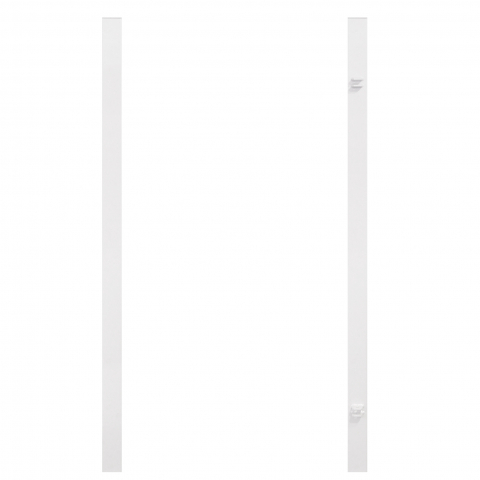 Doppeltor-Pfosten weiß, 2er-Set 0729 für Höhe 180cm