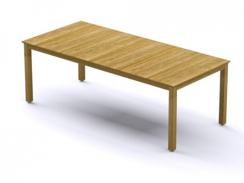 Zebra Derex Tisch 220x100cm, aus recyceltes Teak