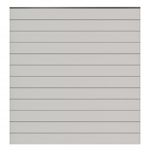 GroJa BasicLine Steckzaun-Set schmal weiß DB703 180x180cm