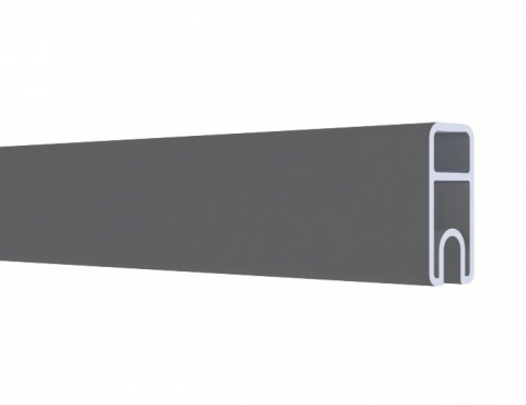Osmo Alu Fence Cube Abschlussprofil Grau 1,9x4,1x194cm