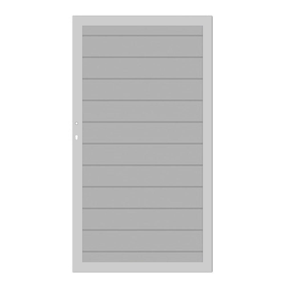 System Alu Plus Einzeltor Sonderfarbe-Sonderbreite 2557 Rahmen Silber ...