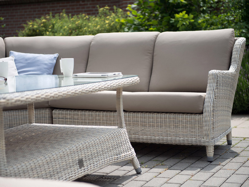 4Seasons Brighton Gartenmöbel-Set, Provance Geflecht | Gartenmöbel