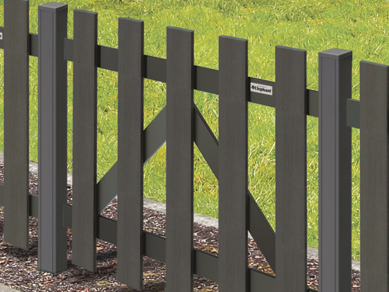 Elephant Luxe Gartenzaun WPC 180x80cm Zaun MESEM.de