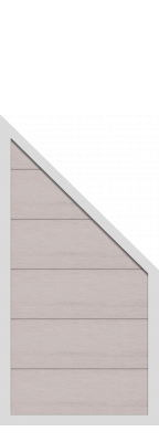 GroJa Klemmschiene Silbergrau rechts 181cm, Zaunbeschläge