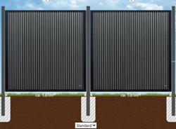 Zaunplaner enthlt Elemente mit variabler Breite