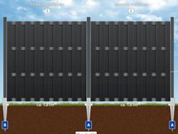 Zaunplaner enthlt Elemente mit variabler Breite