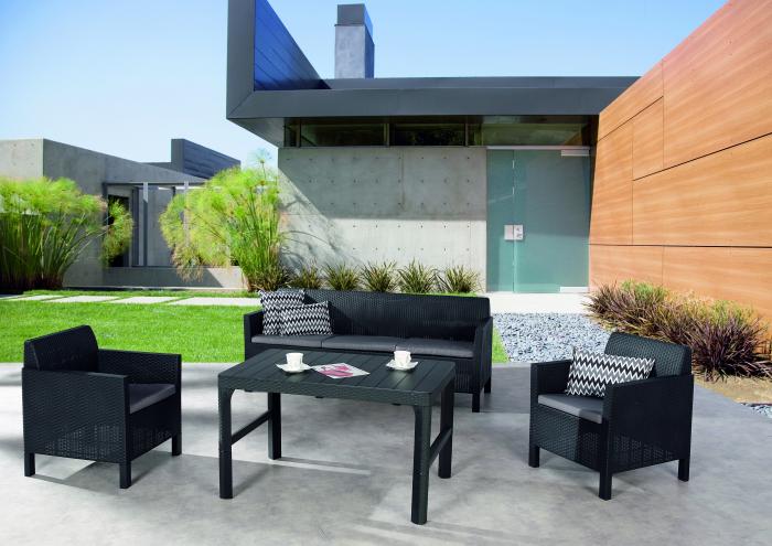 Best Amalfi Lounge Set 4-teilig, groß | Gartenmöbel | MESEM.de