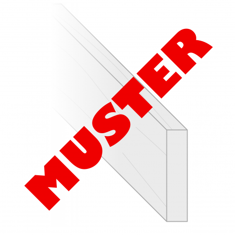 Muster Gardo Profilbrett Kiefer KDI Braun