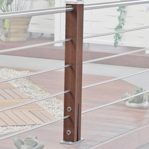 Mittelpfosten Tubo inox 93cm
