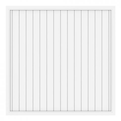 Sichtschutzzaun Riva wei 1804 Longlife 180x180