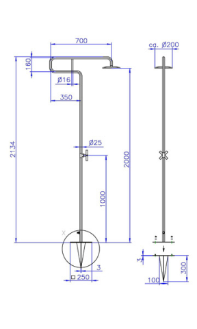 Ideal Gartendusche Trombone