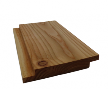 Wechselfalzbrett europ. Lärche 21x145mm eins. glatt eins. geriffelt