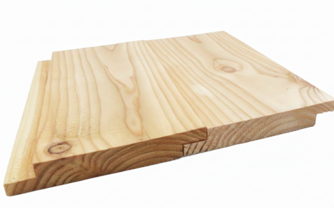 Wechselfalzbrett europ. L&auml;rche 21x145mm eins. glatt eins. geriffelt