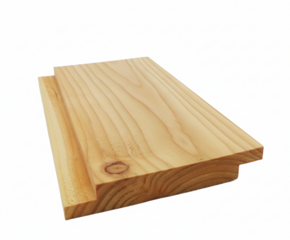 Wechselfalzbrett europ. L&auml;rche 21x145mm eins. glatt eins. geriffelt