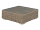 4Seasons Kingston Kaffeetisch quadratisch 95x95x35cm mit Glasplatte