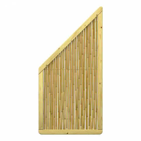 Sichtschutz Bambu aus Bambusstäben Abschluss 89x179-89cm 4113