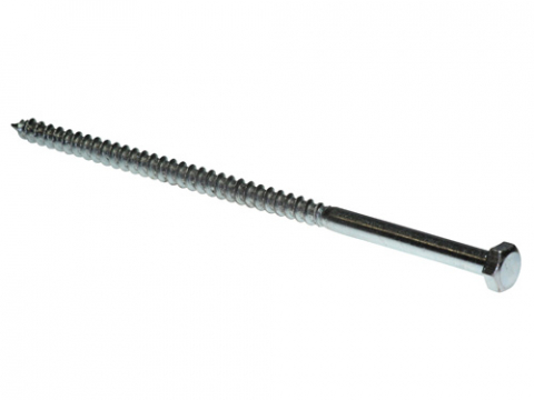 Sechskantholzschrauben 50er Set - verzinkt 8x180mm