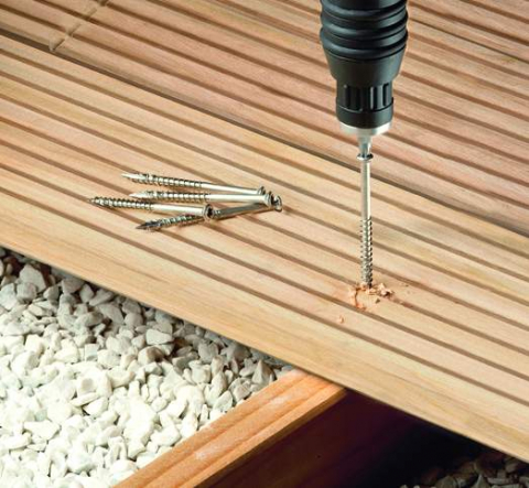 400er Set 5,5x70mm Terrassenschrauben Edelstahl V4A