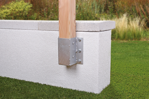 Pfostenträger für L- und U-Steine 71mm feuerverzinkt