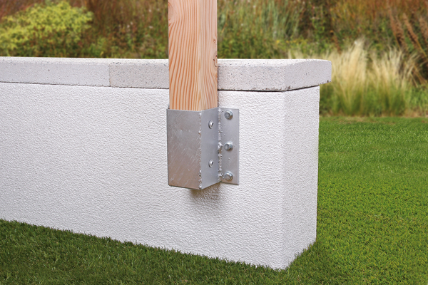 Pfostenträger für L- und U-Steine 71mm feuerverzinkt