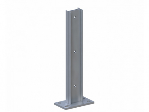 System Pfosten anthrazit 193cm - zum Aufschrauben 2144