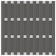 Zaun Jumbo WPC Alu Design anthrazit-silber 2078 - 179x179cm