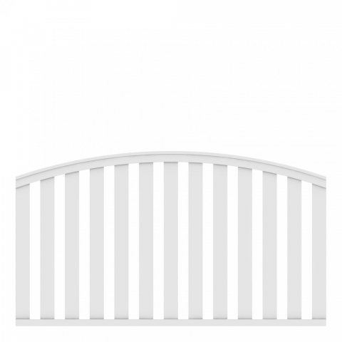 Vorgartenzaun Cleo weiss rund 1841 Longlife 180x85-102