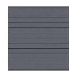 System WPC Zaunfeld-Set anthrazit 2143  - 178x184cm