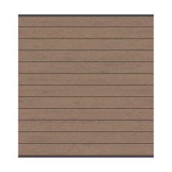 System WPC Zaunfeld-Set mandel 2142  - 178x184cm anthr. Leiste