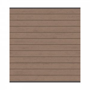 System WPC Zaunfeld-Set mandel 2142 <br>178x184cm anthr. Leiste