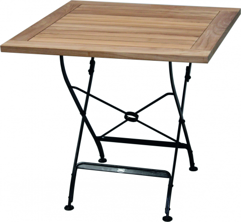 Zebra Florence Klapptisch quadratisch 80x80cm Teak