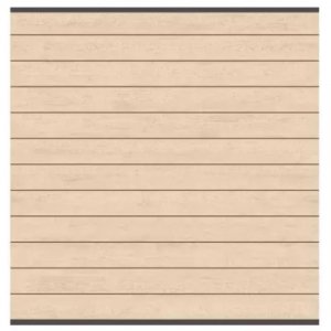 System WPC Zaunfeld-Set sand 2175 <br>178x184cm anth. Leisten