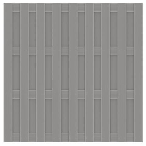 Sichtschutz Jumbo WPC grau - 179x179cm 2210