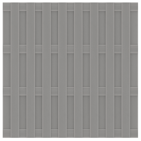 Sichtschutz Jumbo WPC grau - 179x179cm 2210