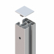 System Klemmpfosten 2313, silber - 193cm