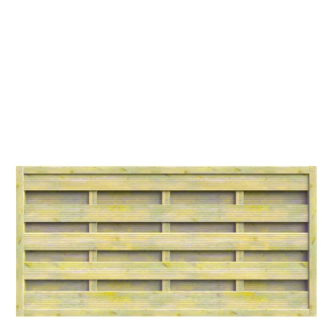 Dichtzaun 180x90cm Kiefer kdi gr&uuml;n, Lamelle fein gerillt