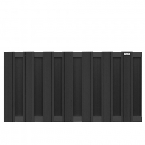 Elephant Design Niedrigzaunelement WPC, anthrazit-anthrazit 180x93cm