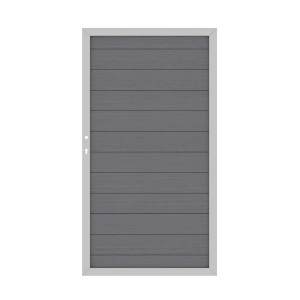 System WPC Tor anthrazit 2137, DIN links<br>98x180cm