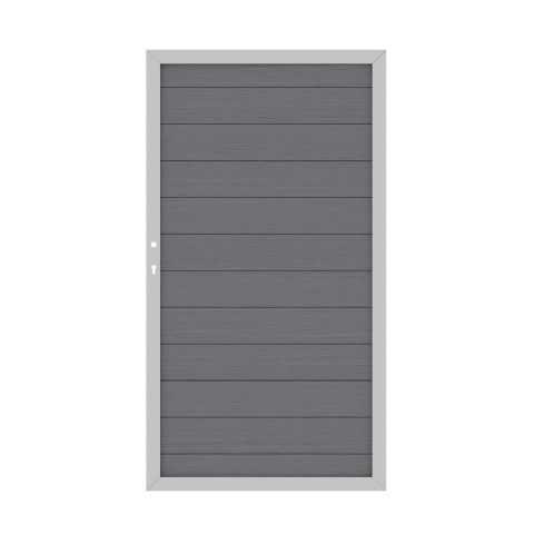 System WPC Tor anthrazit 2137, DIN links - 98x180cm
