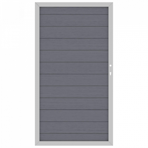 System WPC Tor anthrazit 2281, DIN rechts 98x180cm