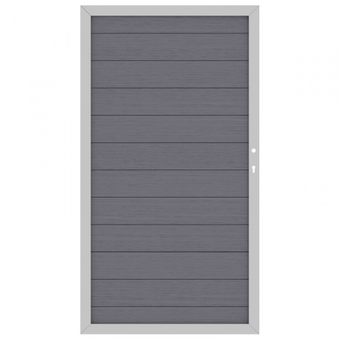 System WPC Tor anthrazit 2281, DIN rechts - 98x180cm