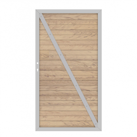 System WPC Tor sand 2283, DIN rechts - 98x180cm