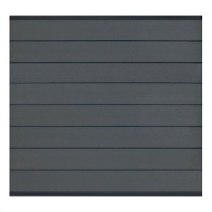Elephant Steckzaun Modular 180 WPC steingrau, Leiste Anthrazit 180x174cm