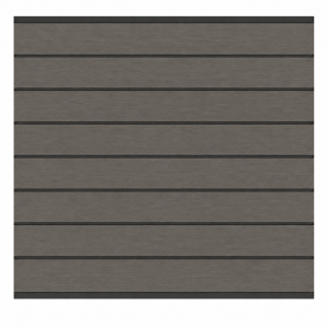 Elephant Steckzaun Modular EVO 180 WPC steingrau, Leiste Anthrazit 180x174cm
