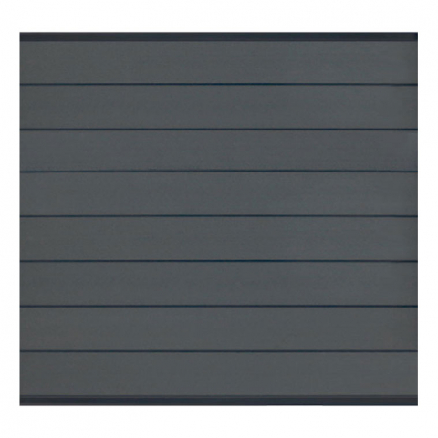 Elephant Steckzaun Modular 180 WPC steingrau, Leiste Anthrazit 180x174cm