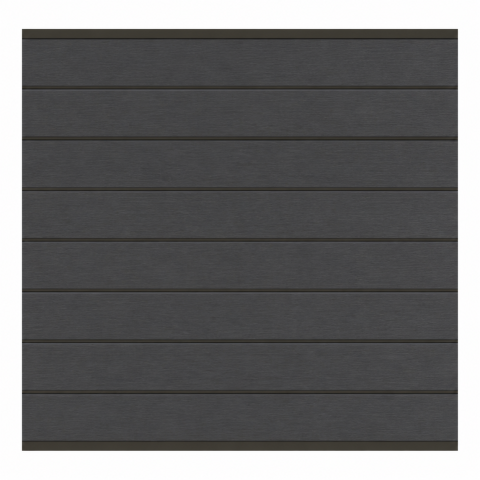 Elephant Steckzaun Modular EVO 180 WPC steingrau, Leiste Anthrazit 180x174cm