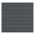 Elephant Steckzaun Modular 180 WPC steingrau, Leiste Anthrazit 180x174cm