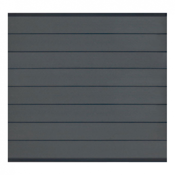 Elephant Steckzaun Modular 180 WPC steingrau, Leiste Anthrazit 180x174cm
